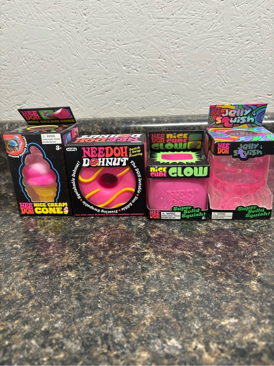 Schylling Other - NeeDoh Pink Lot. Donut. Ice Cream. Glow. Jellyfish.
